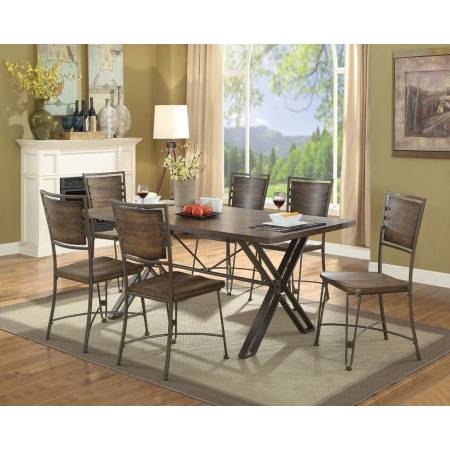 72345+72347*6 7PC SETS DINING TABLE + 6 SIDE CHAIRS