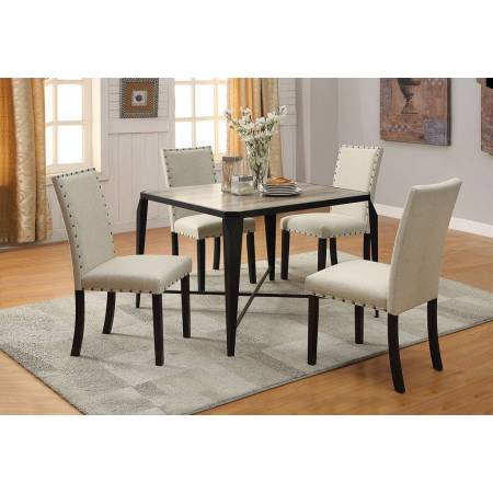 71920+71922*4 5PC SETS DINING TABLE + 4 SIDE CHAIRS