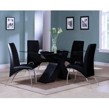 71110 PERVIS BLACK DINING TABLE