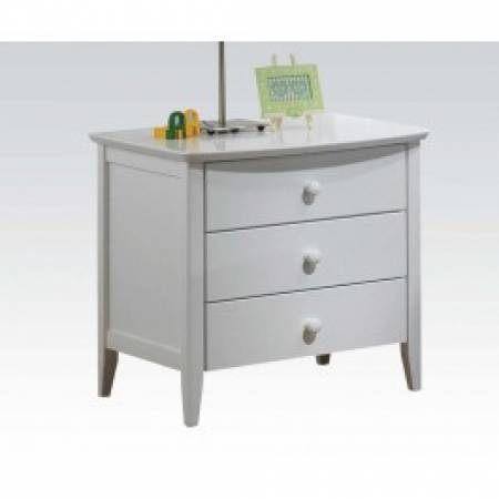 09158 WH 3-DRAWER NIGHTSTAND