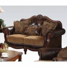 05496 BONDED L/CHENILLE LOVESEAT