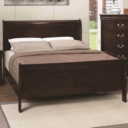Louis Philippe 202 King Panel Sleigh Bed 202411KE