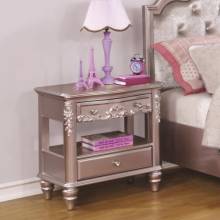 400892 Caroline Night Stand with Rosette Knobs
