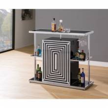 Bar Units and Bar Tables Contemporary Bar with Wine Glass Storage