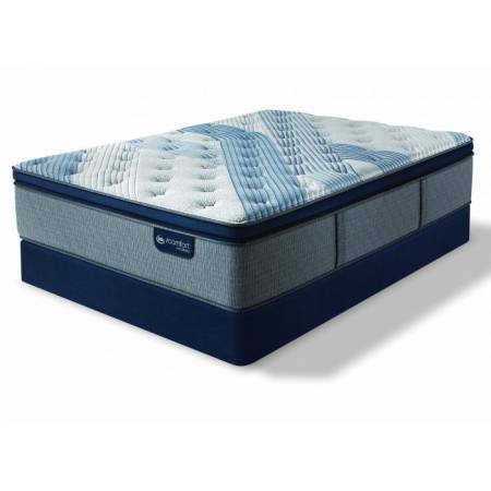 Blue Fusion 1000 Plush Pillow Top Mattress King Serta iComfort Hybrid