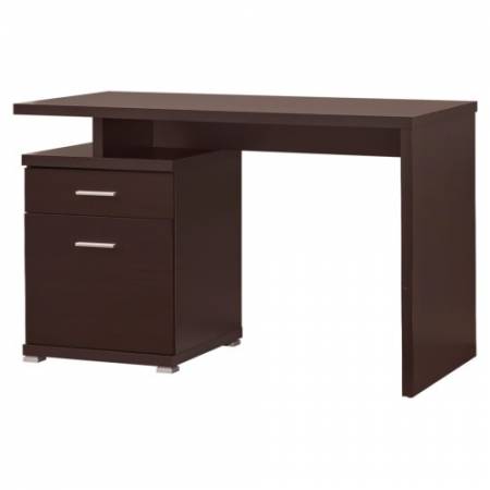 Contemporary Desk with Cabinet 800109
