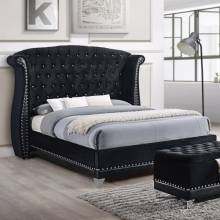 Barzini Glamorous Upholstered California King Bed 300643KW