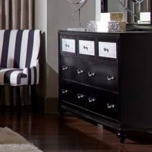 Barzini 7 Drawer Dresser with Metallic Acrylic Drawer Fronts 200893