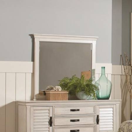 Franco Mirror with Weathered Wood Frame