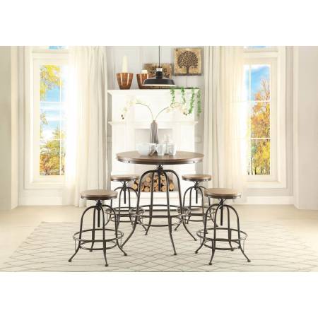 Angstrom Round Counter Height Dining Set - Adjustable Height B 5429-24ST-GR