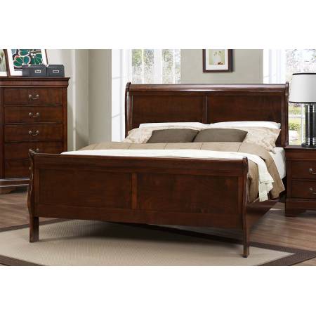 Mayville Bed - Burnished Brown Cherry 2147F-1