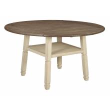 D647 Bolanburg Round Drop Leaf Counter Table Two-tone