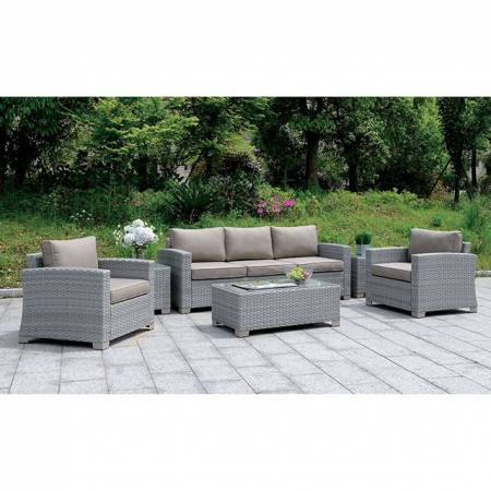 BRINDSMADE 6 PC. PATIO SET W/ COFFEE TABLE & 2 END TABLES CM-OS1842GY