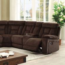 MAYBELL SECTIONAL W/ 2 CONSOLES, BROWN CM6773BR