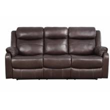 9990DB Yerba Double Lay Flat Reclining Sofa with Center Drop-Down Cup Holders