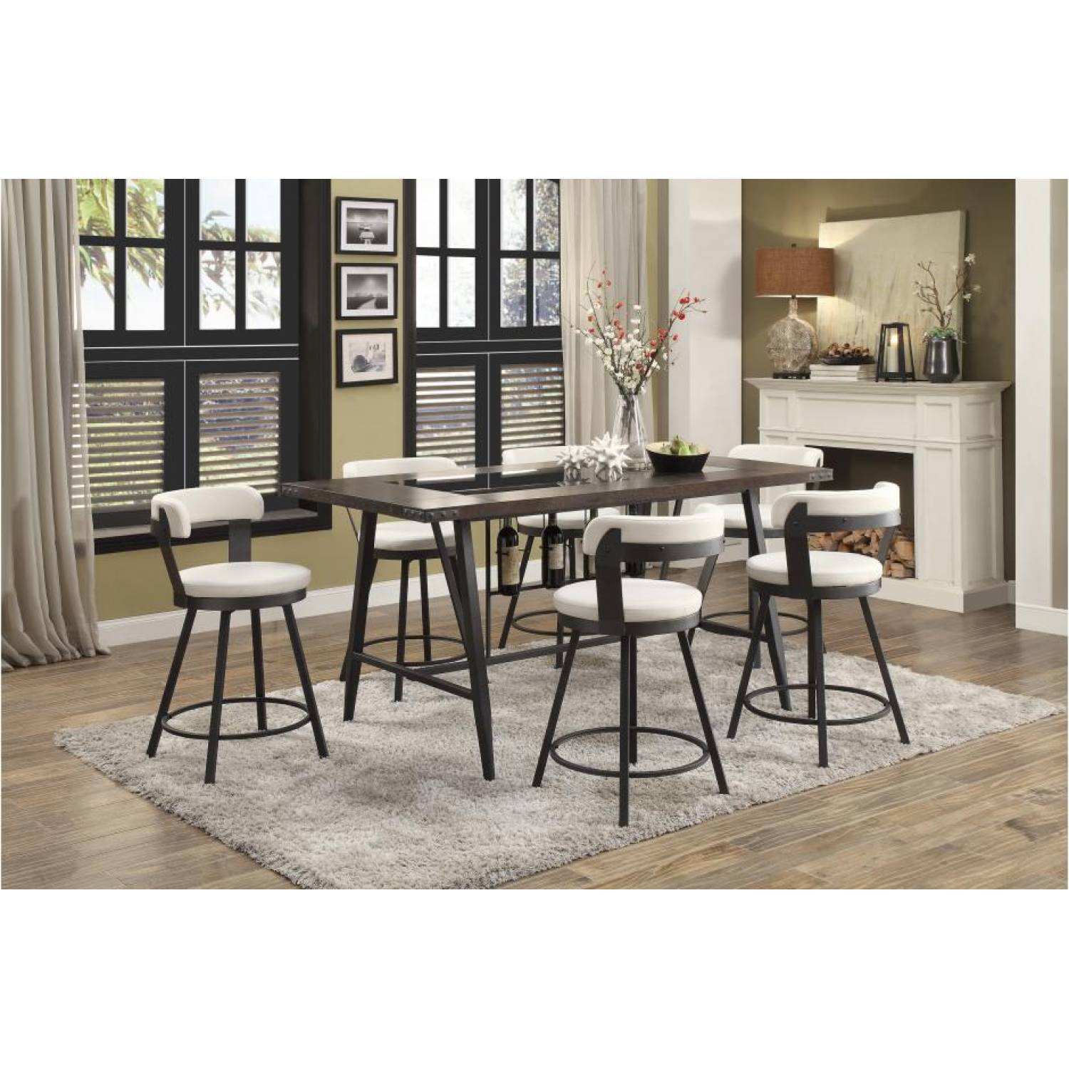 Homelegance appert swivel counter height chair hotsell