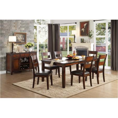 5547-78 Mantello 7PC SETS Dining Table + 6 Side Chairs