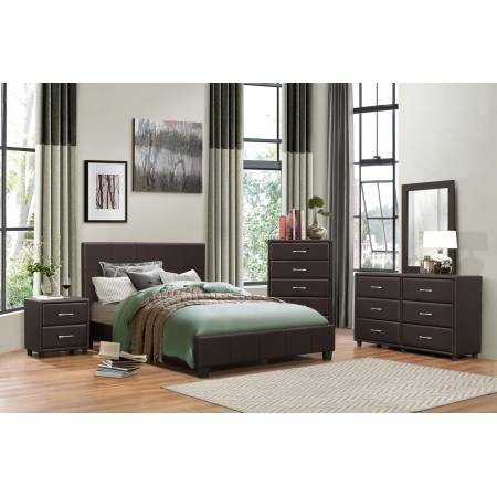 2220DBR Lorenzi Queen Platform Bed