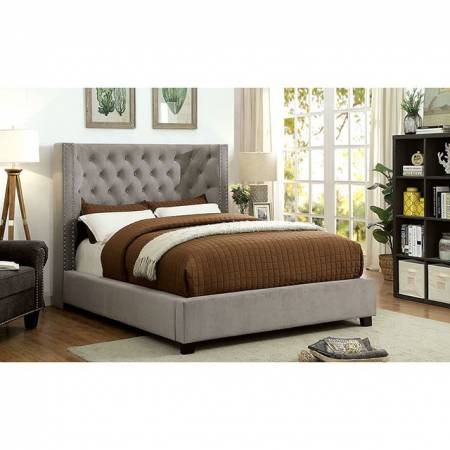 CAYLA QUEEN BED Gray finish