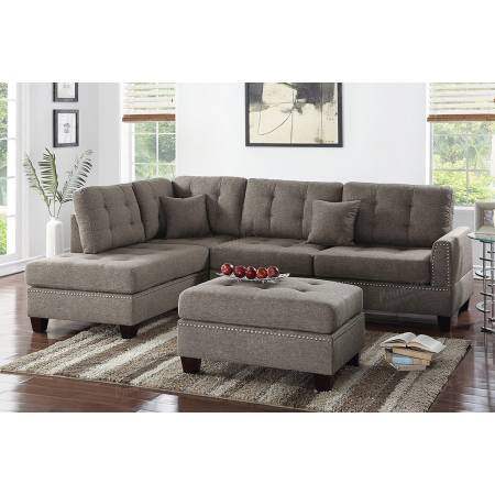 3-Pcs Sectional Sofa F6504