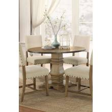 VELTRY Round Pedestal Dining Table natural tone