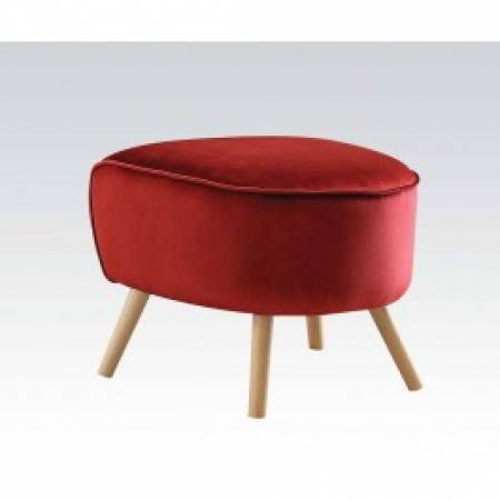 59658 RED OTTOMAN