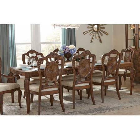 MOOREWOOD PARK Round Dining Table pecan