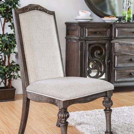 ARCADIA SIDE CHAIR Rustic Natural Tone