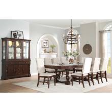 Yates Trestle Dining 7PC Set - Dark Oak