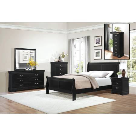 Mayville Bedroom 5Pc Set - Black (QB+2NS+DR+MR)