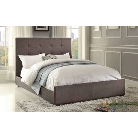 Cadmus Upholstered California King Bed - Dark Grey