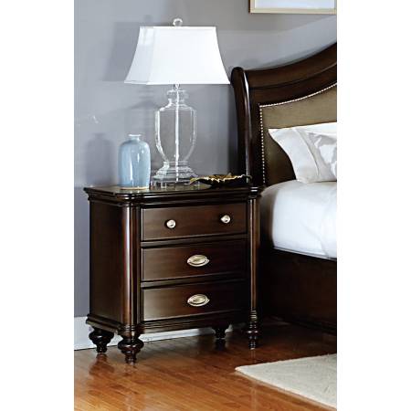 Homelegance Marston Night stand - Dark Cherry 2615DC-4