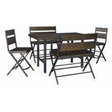 D469 Kavara 5PC SETS TABLE & 2 Barstool & 2 Double Barstool