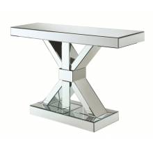 Accent Cabinets Thick Mirrored Console Table