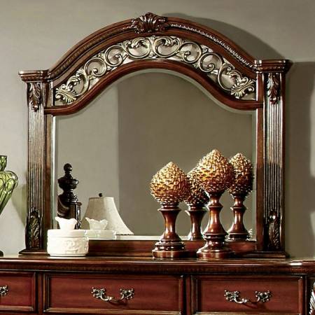 ARTHUR MIRROR Brown Cherry Finish