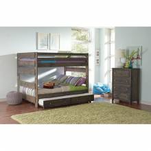 Wrangle Hill Twin Over Twin Bunk Bed with Built-In Ladders