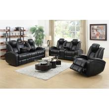 Delange Reclining Power Loveseat with Adjustable Headrests