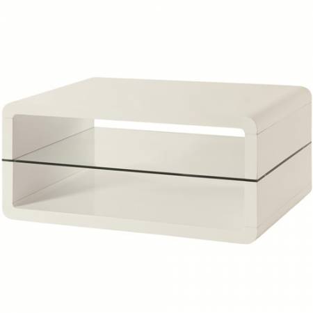 70326 Cocktail Table with 2 Shelves
