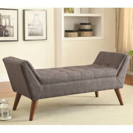 Benches Mid-Century Modern Upholstered Accent Bench