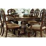 Deryn Park Double Pedestal Dining Set - Cherry 7pc set (TABLE + 2 ARM CHAIRS + 4 SIDE CHAIRS)