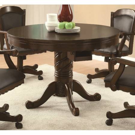 Turk 3-in-1 Round Pedestal Game Table