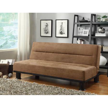 Callie Click-Clack Sofa Bed - Brown - Microfiber 4823BR