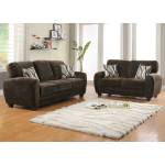 Rubin Sofa Set - Chocolate Textured Microfiber 9734CH Homelegance 