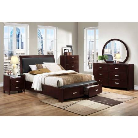 Lyric Platform Bedroom Set 5pc set(QB+NS+DR+MR+CH)