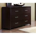 Edina Bedroom Set - Brown Espresso 4pc set (QB+NS+DR+MR)