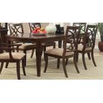 Keegan Dining Set - Cherry 7pc set (TABLE + 2 ARM CHAIRS + 4 SIDE CHAIRS)