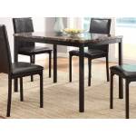 Tempe Dining Set - Black 5pc set (TABLE + 4 SIDE CHAIRS