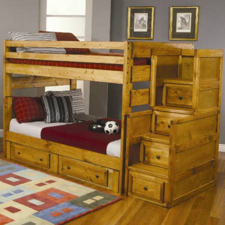Wrangle Hill Full Over Full Bunk Bed with Under-Bed Storage