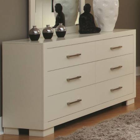 Jessica 6 Drawer Dresser White