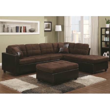 1 Mallory Reversible Sectional with Casual and Contemporary Style
